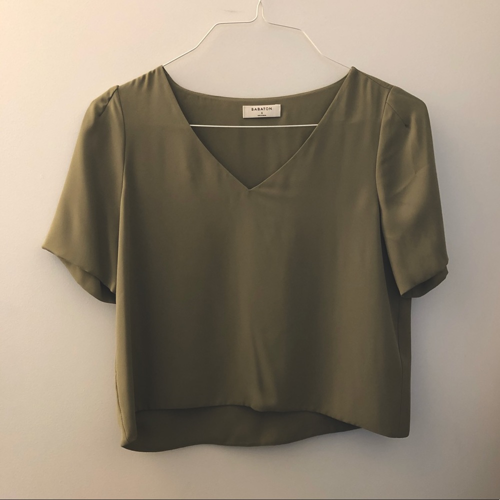 Aritzia Babaton cropped blouse